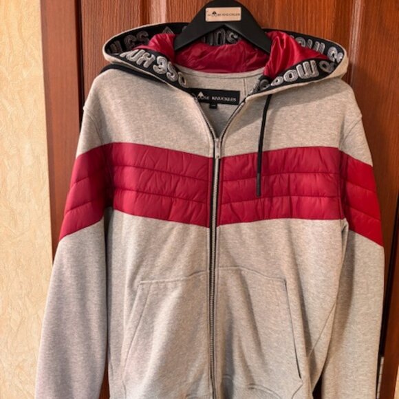100% Authentic MOOSE KNUCKLES Men CONCORDIA HOODY Outwear Grey Size Medium - Picture 1 of 10